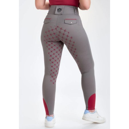 Malles Breegging Haute SS2025 Grey-Burgundy | Pantalons