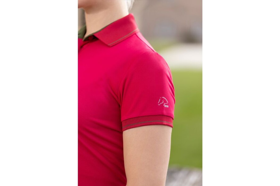 Polo Dona Màniga Curta HKM Classico Cranberry | Genet