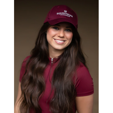 Gorra Equestrian Stockholm Silver Cotton Bordeus | Complements 2