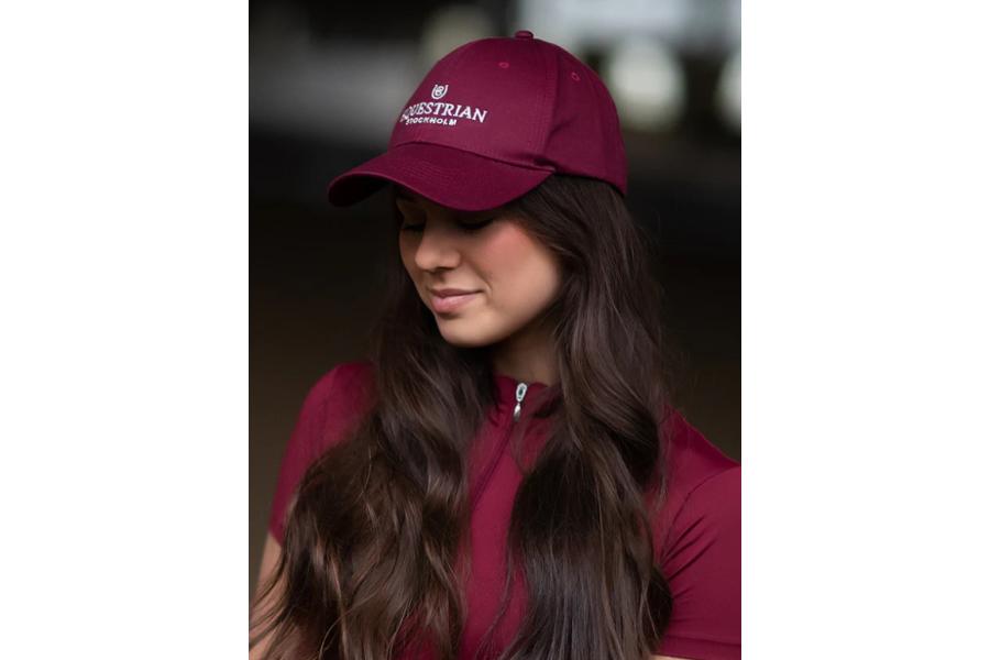 Gorra Equestrian Stockholm Silver Cotton Bordeus | Complements
