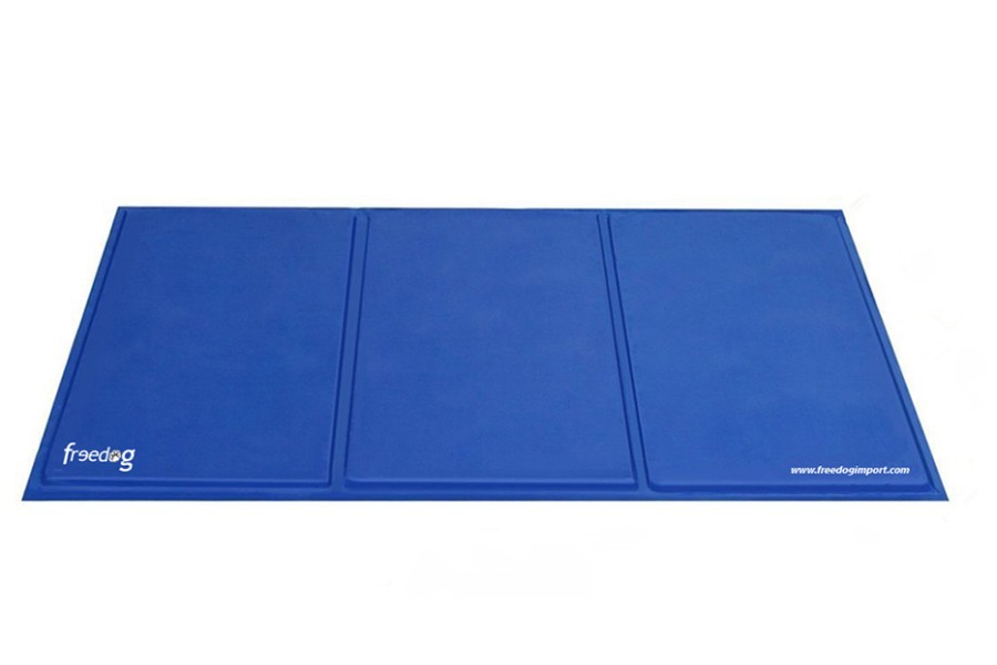 Catifa Refrescant Freedog Anti-scratch Blau | Viatge per a gos