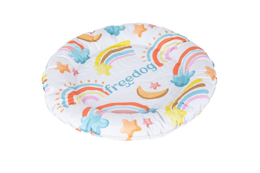 Llit Donut Refrescant Freedog Arcoiris | Viatge per a gos
