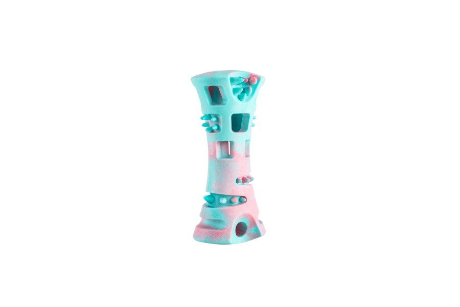 Joguina per a gos Freedog Wave Bone 15x7 cm. Rosa / Aqua | Accessoris per