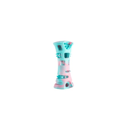 Joguina per a gos Freedog Wave Bone 15x7 cm. Rosa / Aqua | Accessoris per