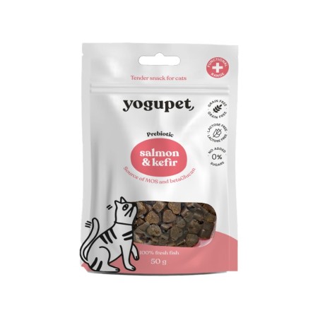 Yogupet Snack Gato Semi-Húmedo Salmón/Kéfir 50 g | Alimentación para gatos