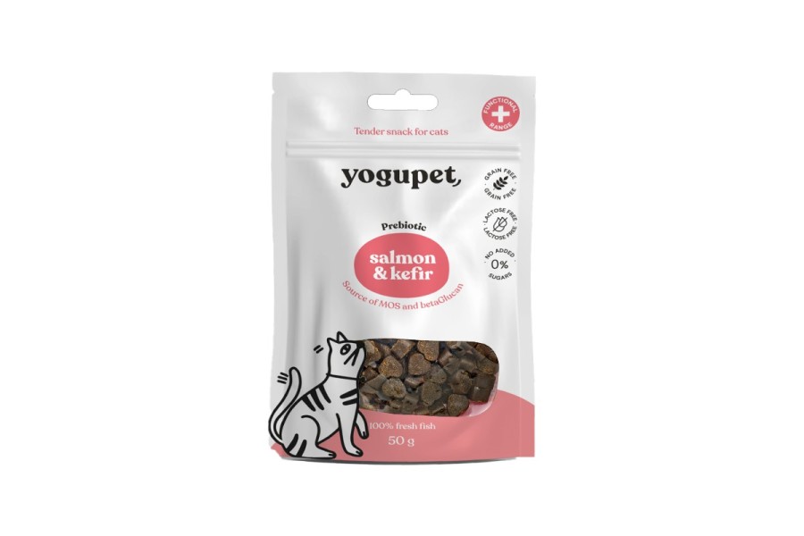 Yogupet Snack Gat Semi-Humit Salmó/Quefir 50 g | Alimentació per a gats