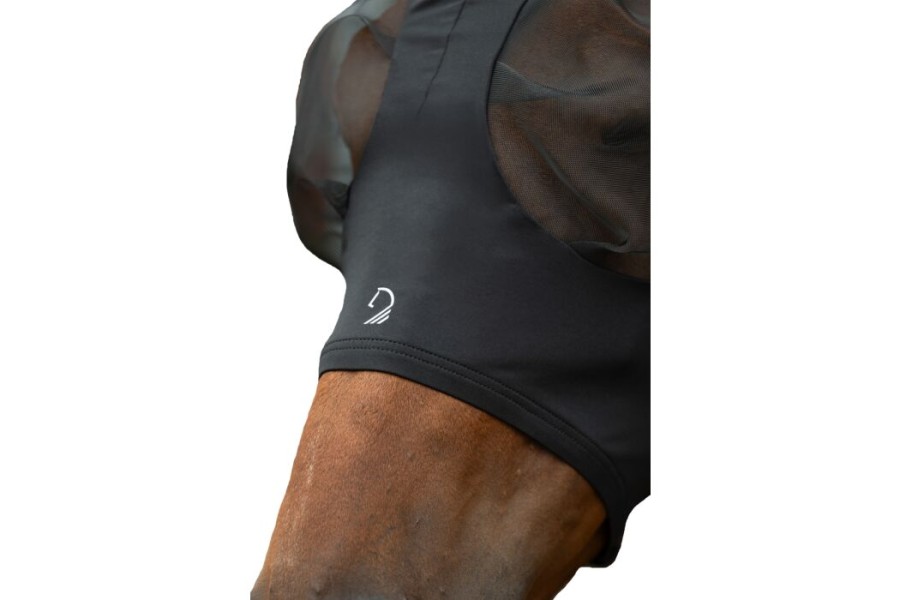 Màscara Amb Orelleres HKM Amalfi Negra | Mantes per a cavalls