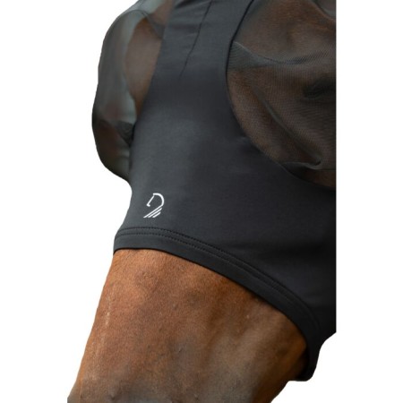 Màscara Amb Orelleres HKM Amalfi Negra | Mantes per a cavalls