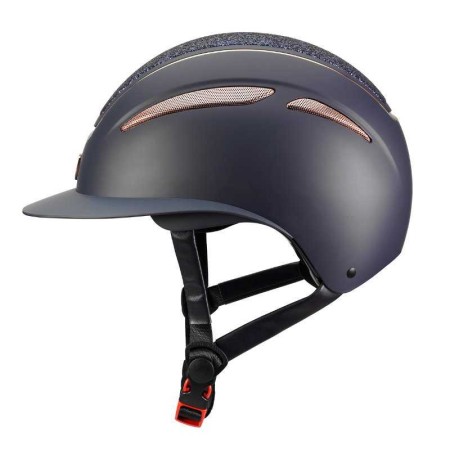 Casco Tattini Ariete Oro Rosa Azul | Seguridad para jinetes
