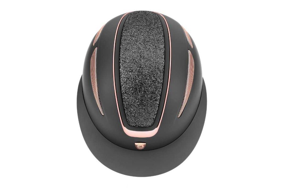 Casco Tattini Ariete Oro Rosa Negro | Seguridad para jinetes