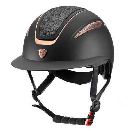 Casco Tattini Ariete Oro Rosa Negro | Seguridad para jinetes