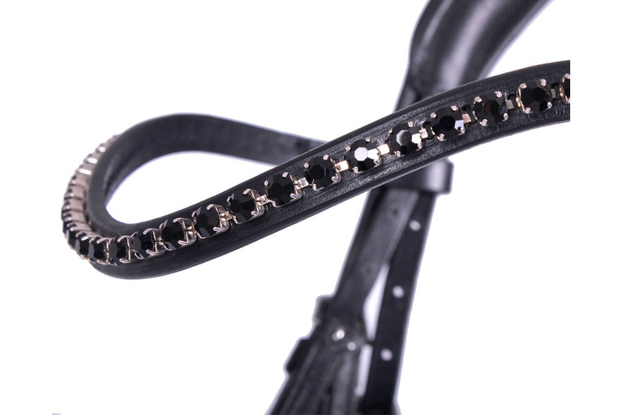 Brida Montar QHP Selene Negra | Cabezadas para caballos