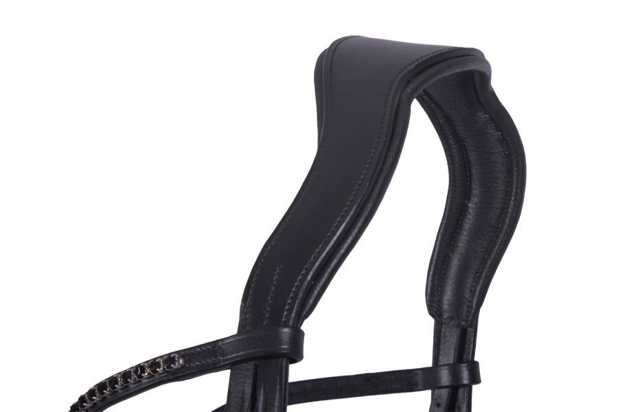 Brida Montar QHP Selene Negra | Cabezadas para caballos