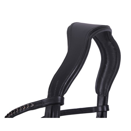 Brida Montar QHP Selene Negra | Cabezadas para caballos
