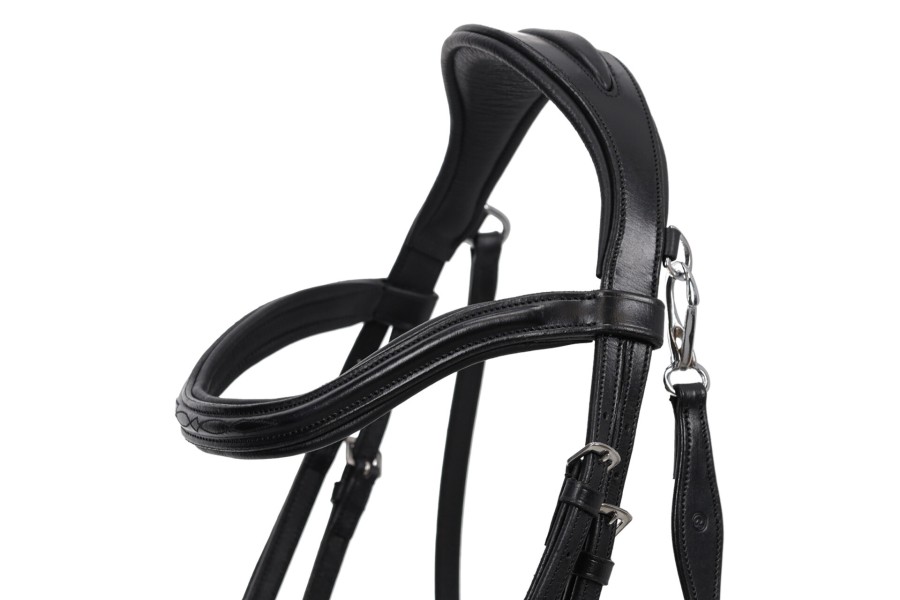Brida Montar QHP Salerno Negra | Cabezadas para caballos