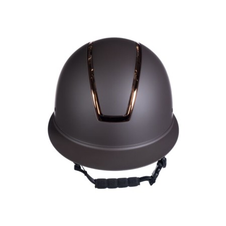 Casco HKM Lady Shield Marrón/Rosa Oro | Seguridad para jinetes 2