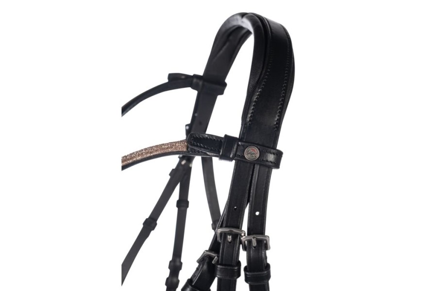 Brida Montar HKM Kopenhagen Negra | Cabezadas para caballos