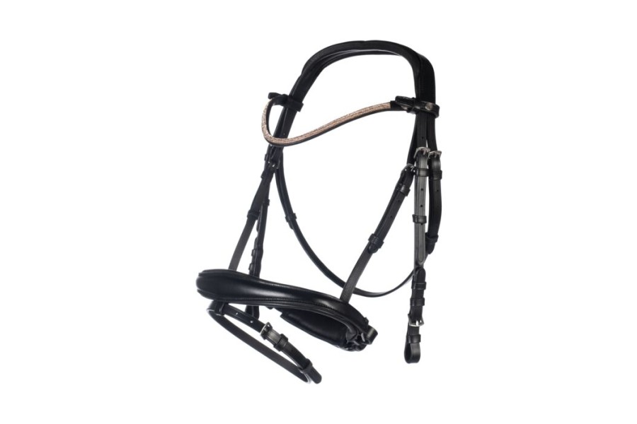 Brida Montar HKM Kopenhagen Negra | Cabezadas para caballos