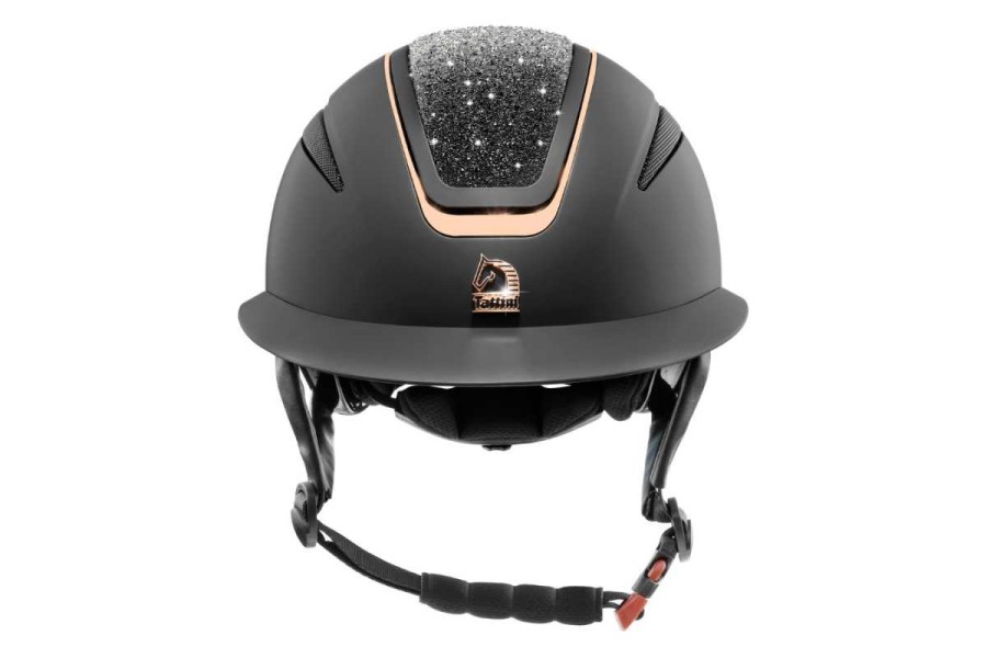Casco Tattini Nettuno Negro | Seguridad para jinetes