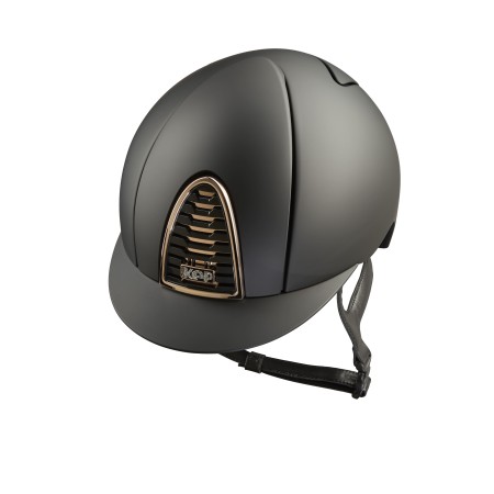 Casc KEP Cromo 2.0 Matt Crystals Negre/Plata M | Seguretat per a genets