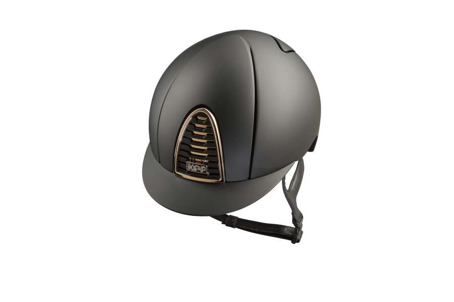 Casc KEP Cromo 2.0 Matt Crystals Negre/Plata M | Seguretat per a genets