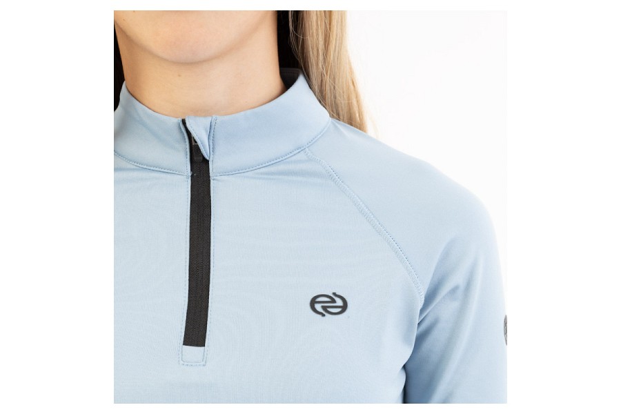 Camiseta Niño/a Manga Larga BR Eevolv Jente Zip-up Ashley Blue | Jinetes