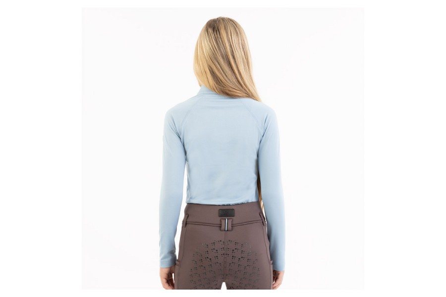 Camiseta Niño/a Manga Larga BR Eevolv Jente Zip-up Ashley Blue | Jinetes