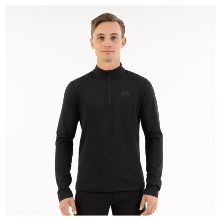 Camiseta Hombre Manga Larga BR Jackson Zip-up Meteorite | Jinetes