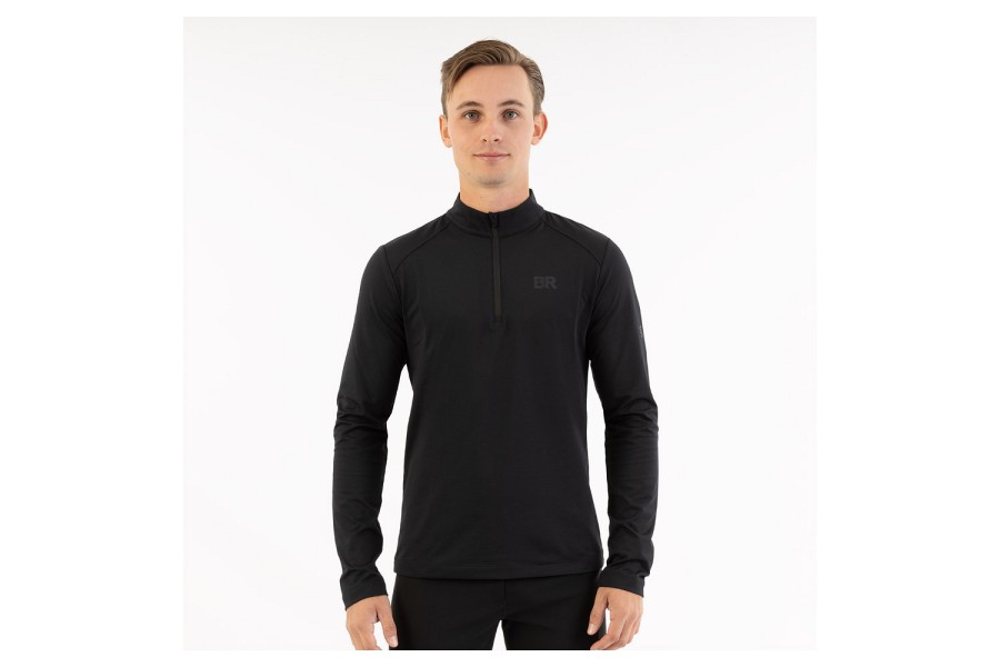 Camiseta Hombre Manga Larga BR Jackson Zip-up Meteorite | Jinetes