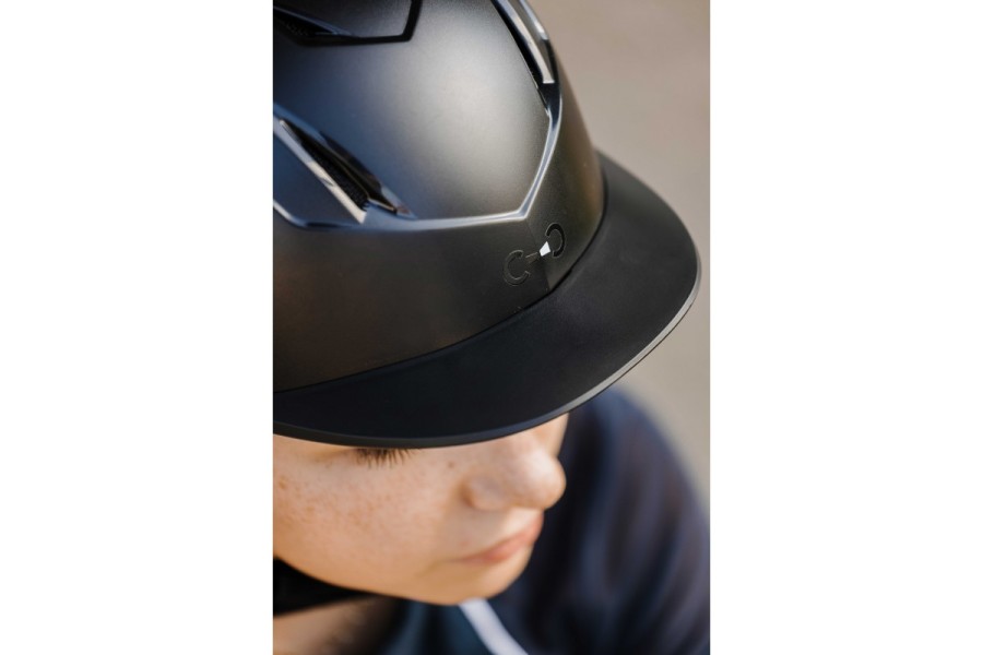 Casc Riding World Topy Negre Mate | Seguretat per a genets