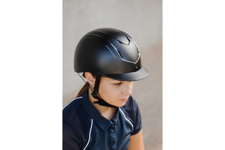 Casco Riding World Topy Negro Mate | Seguridad para jinetes