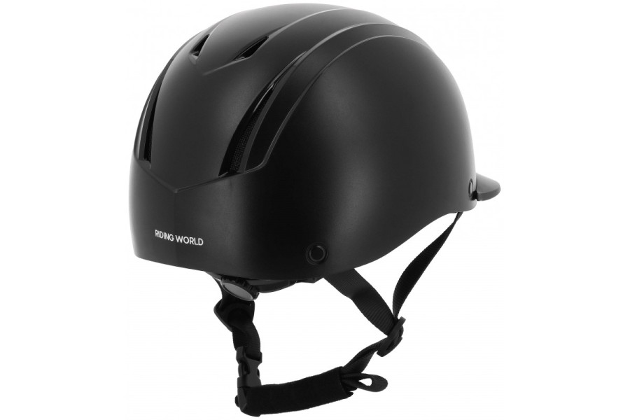 Casco Riding World Topy Negro Mate | Seguridad para jinetes
