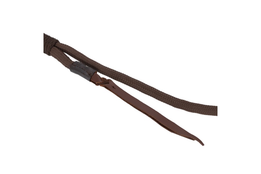 Collar Caballo Cuerda Ajustable QHP Liberta Marrón | Más disciplinas para