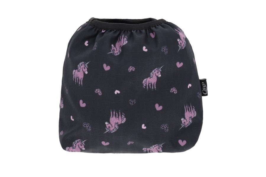 Funda Estreps QHP Lize Negra/Violeta | Complements selles de muntar per a