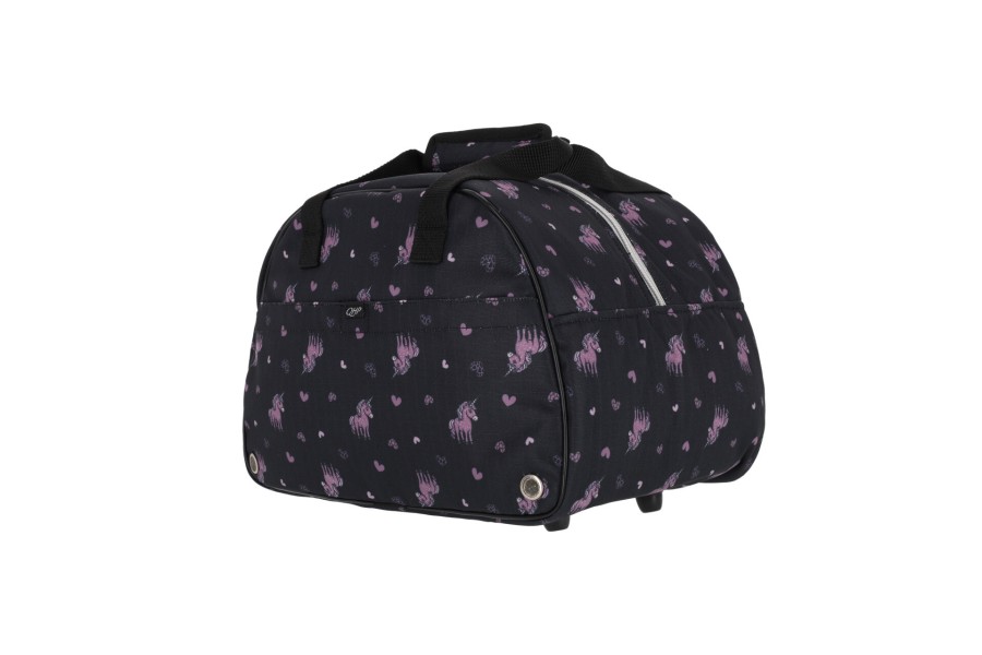 Bolsa Funda Casco QHP Lize Negra/Violeta | Complementos para jinetes
