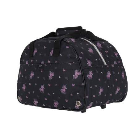 Bolsa Funda Casco QHP Lize Negra/Violeta | Complementos para jinetes
