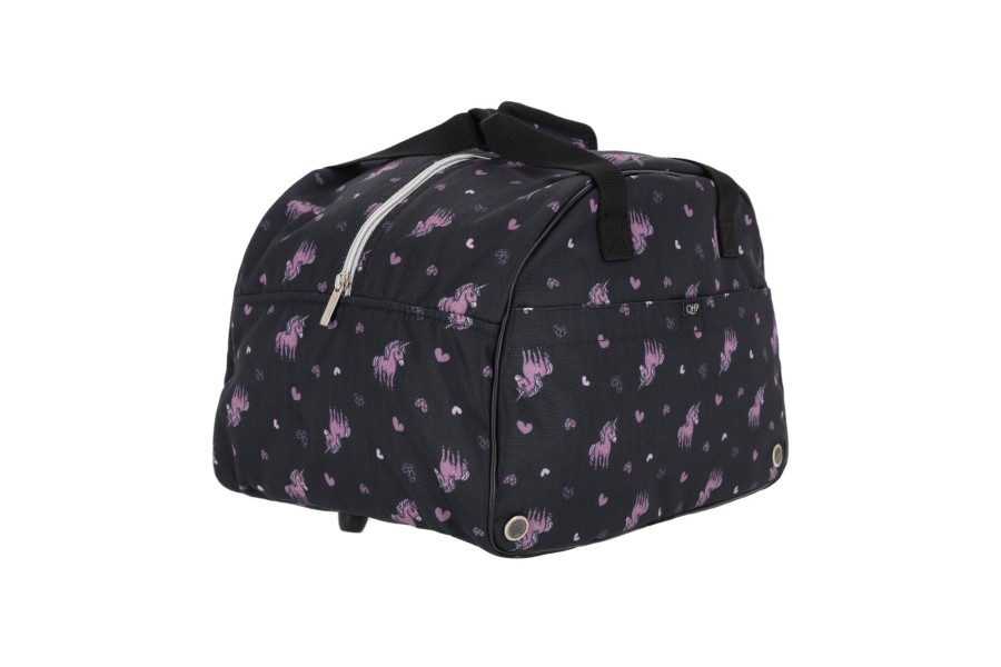 Bolsa Funda Casco QHP Lize Negra/Violeta | Complementos para jinetes