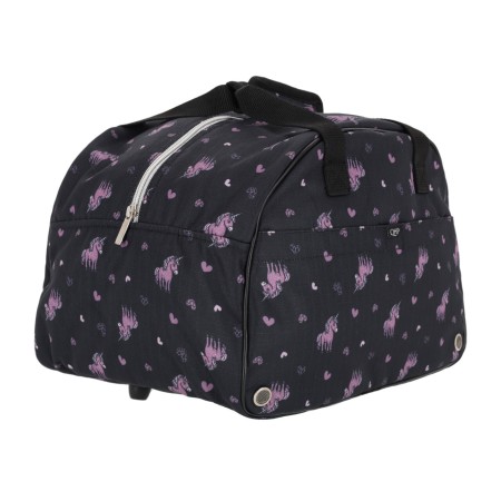 Bolsa Funda Casco QHP Lize Negra/Violeta | Complementos para jinetes