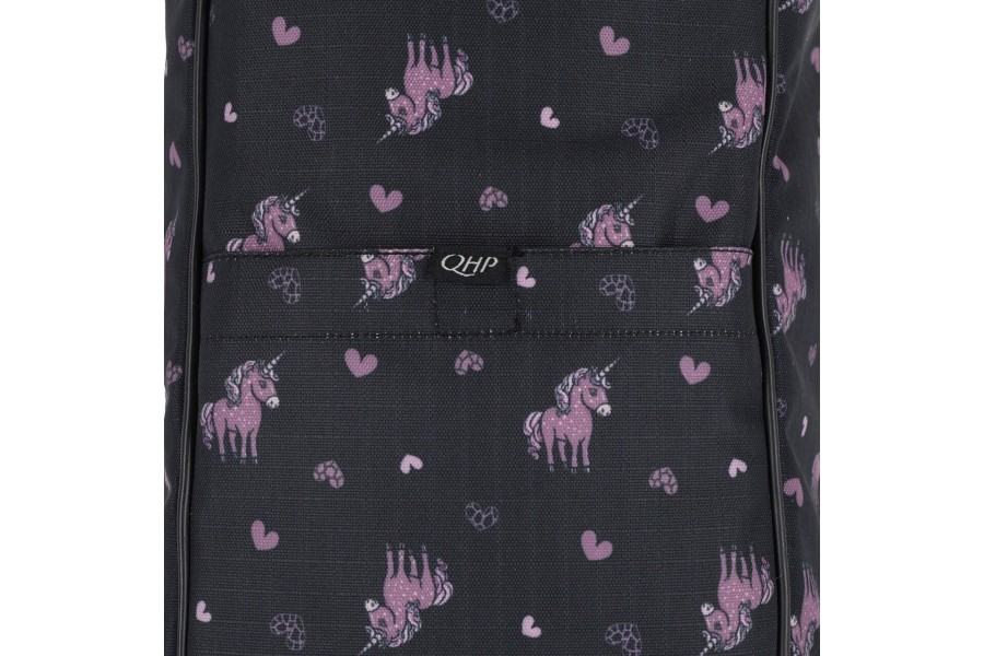 Bolsa Funda Botas QHP Lize Negra/Violeta | Botas para jinetes