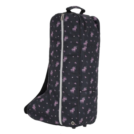 Bossa Funda Botes QHP Lize Negra/Violeta | Botes per a genets