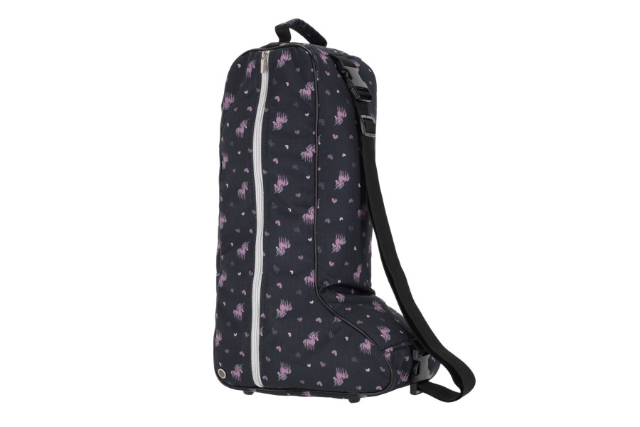 Bolsa Funda Botas QHP Lize Negra/Violeta | Botas para jinetes
