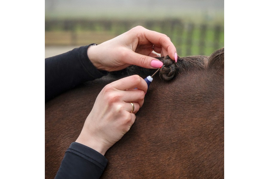 Aguja Para Trenzar QHP Azul Oscuro | Salud e higiene para caballos