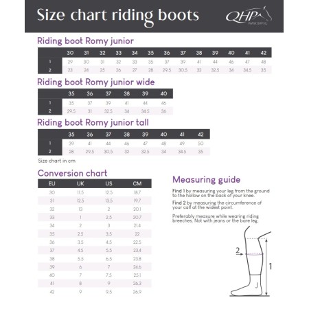 Botas QHP Romy Junior Marrón | Botas para jinetes