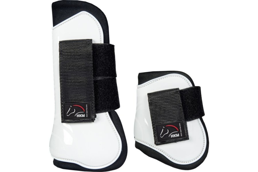 Protectors HKM Genua Blanc/Negre | Proteccions per a cavalls