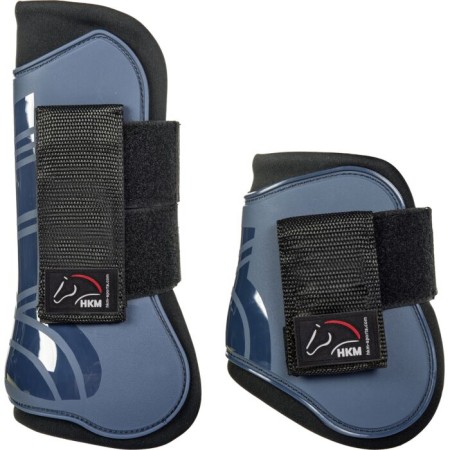 Protectores HKM Genua Azul Marino/Negro | Protecciones para caballos