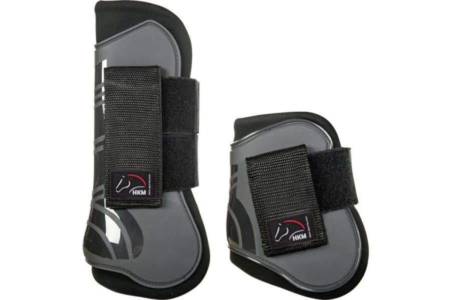 Protectors HKM Genua Gris/Negre | Proteccions per a cavalls