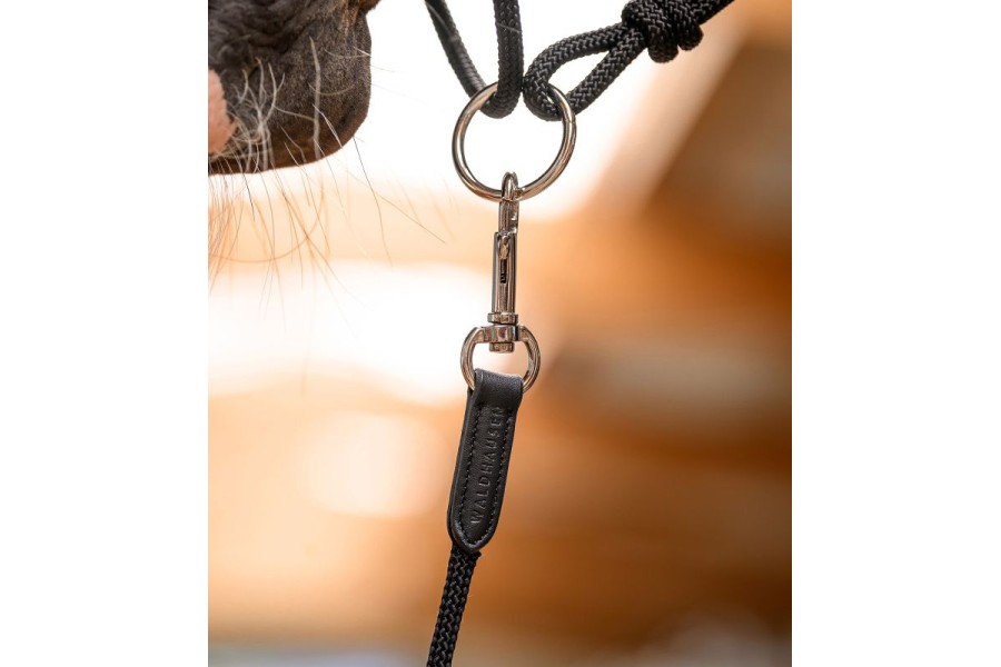 Ramal Caballo Doma Natural Ligero 4 Metres Negro | Cabezadas para caballos