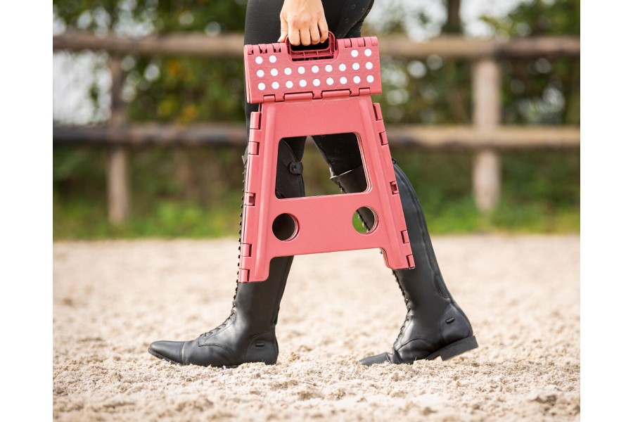 Escalera Taburete Plegable QHP Burdeos 39Cm | Instalaciones para caballos