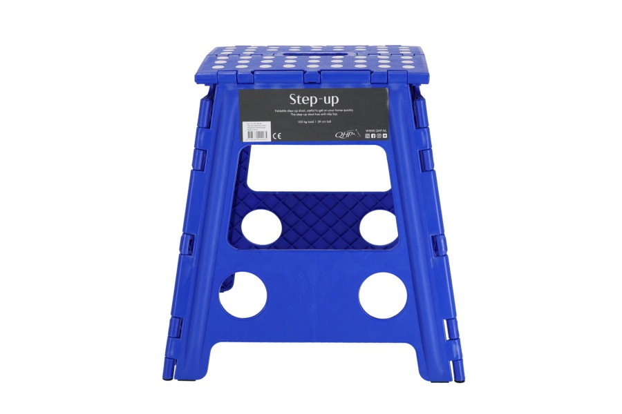 Escala Tamboret Plegable QHP Blau Cobalt 39Cm | Instal·lacions per a