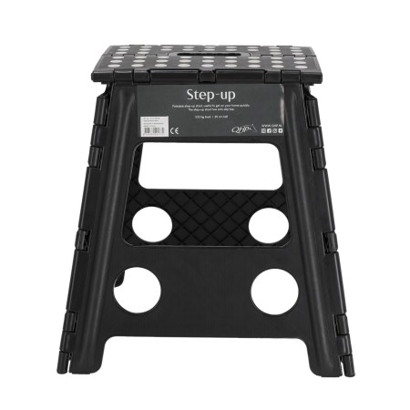 Escala Tamboret Plegable QHP Negra 39Cm | Instal·lacions per a cavalls